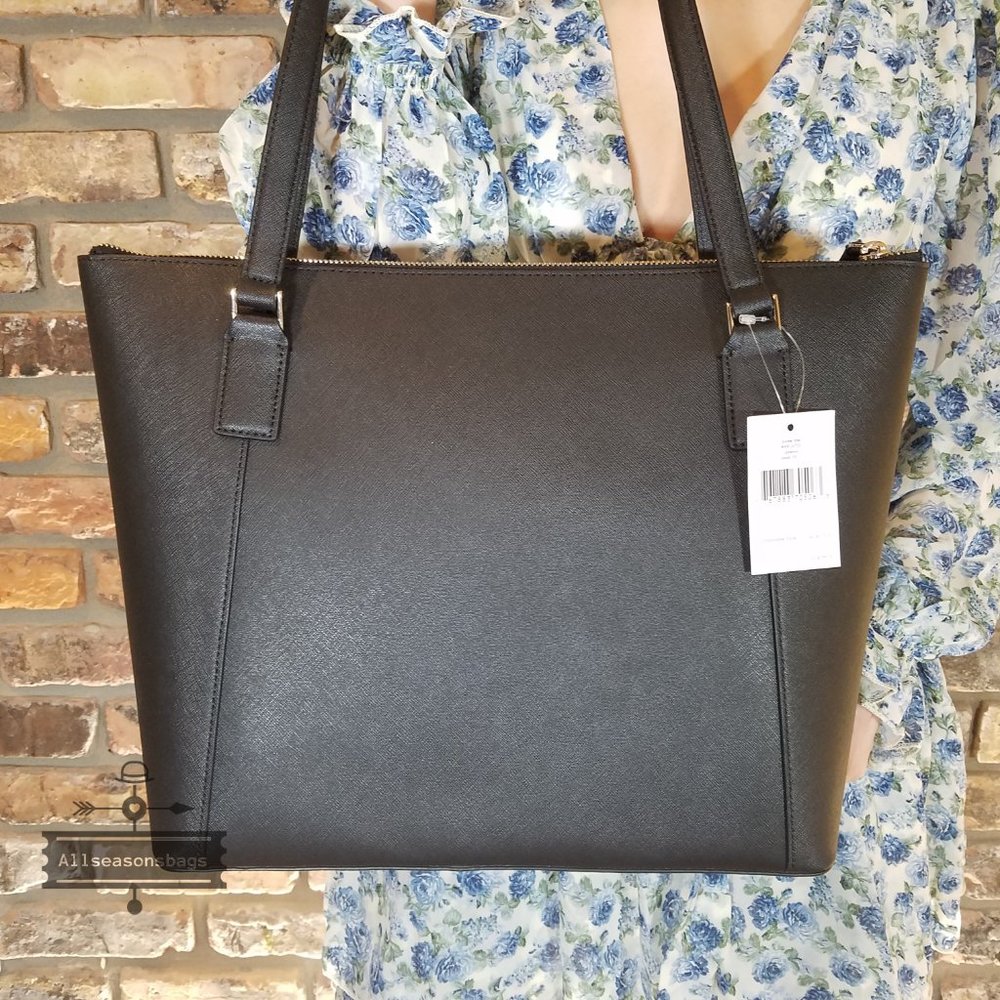 Kate Spade LARGE cameron Pocket Tote Black leather - Picture 3 of 9